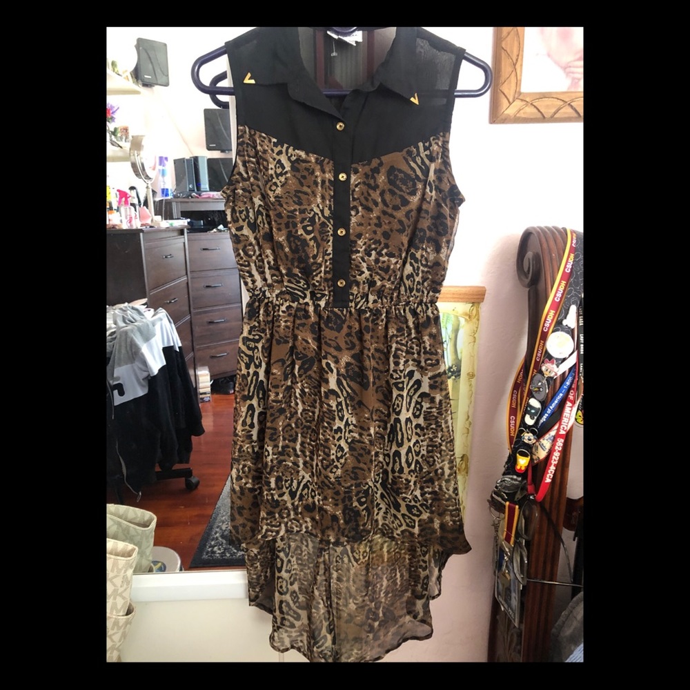 Leopard print dress